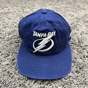 New Era Tampa Bay Lightning NHL Authentic Pro Blue White SnapBack Hat Cap OSFM